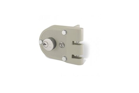 Cerradura Metálica Locinox para Puerta y Portón de perfil 40mm a 60mm ancho  Silver - Locinox - Prodalam